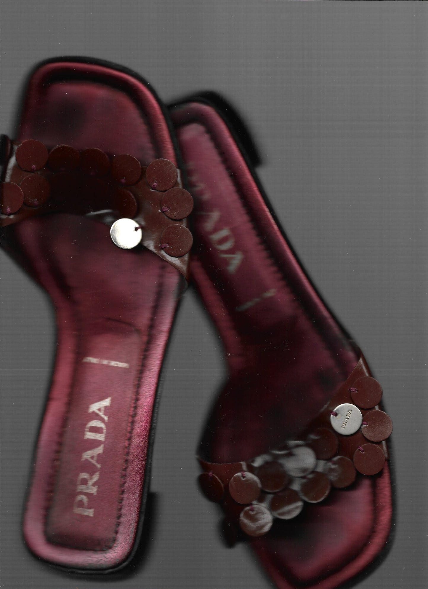Prada SS 2000 sequin sandals