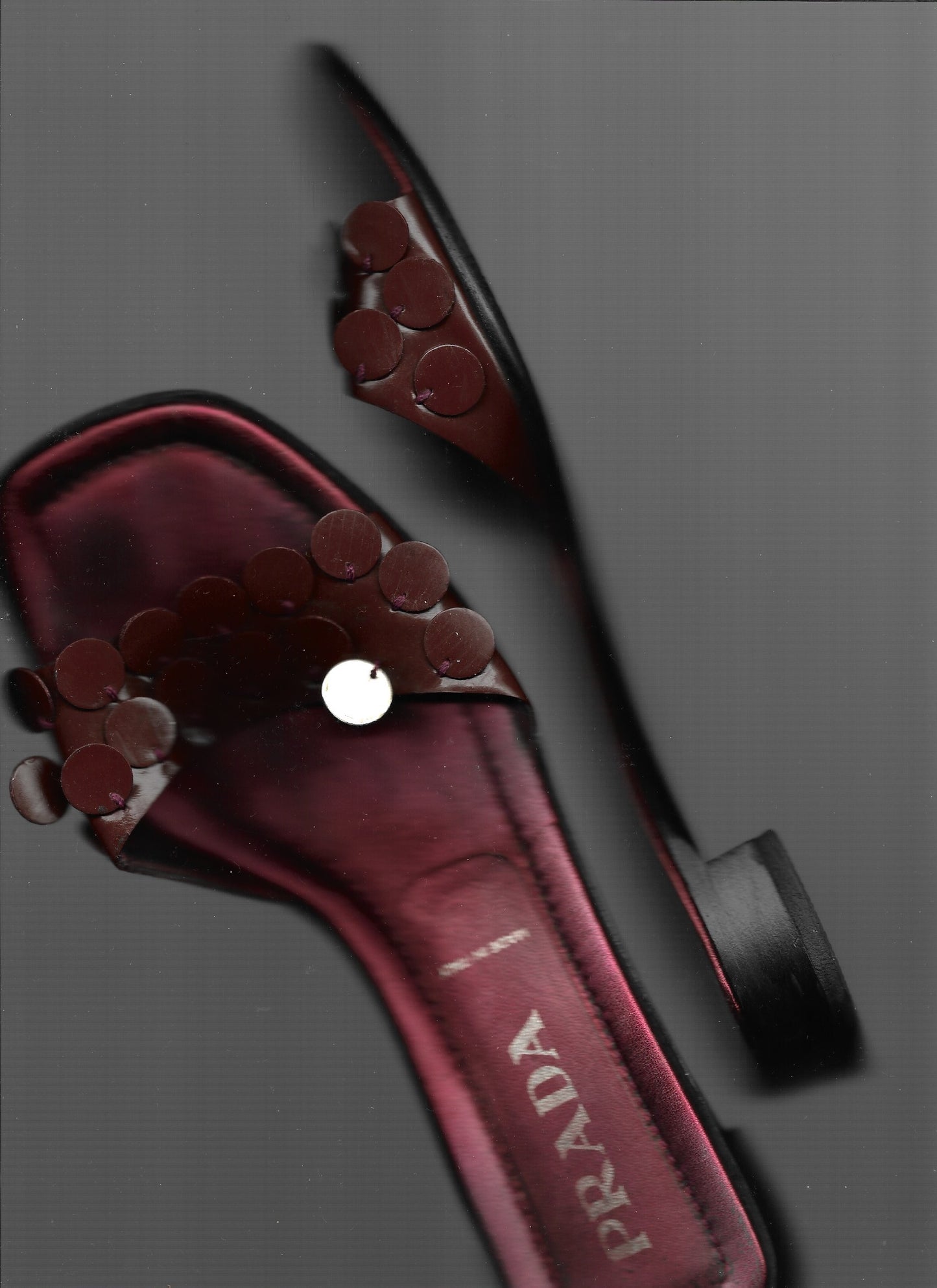 Prada SS 2000 sequin sandals