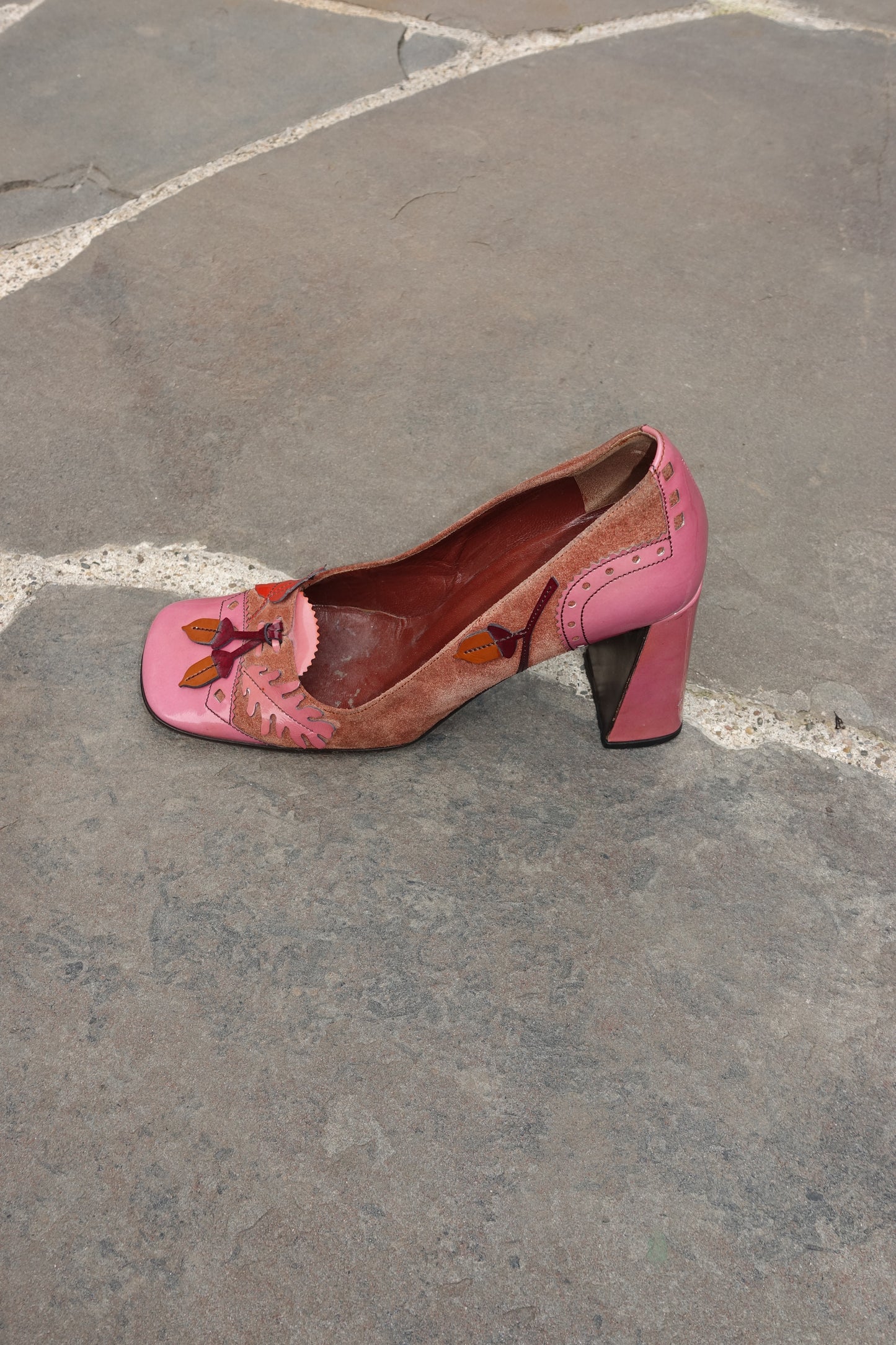Prada F/W 1999 chunky square toe pumps