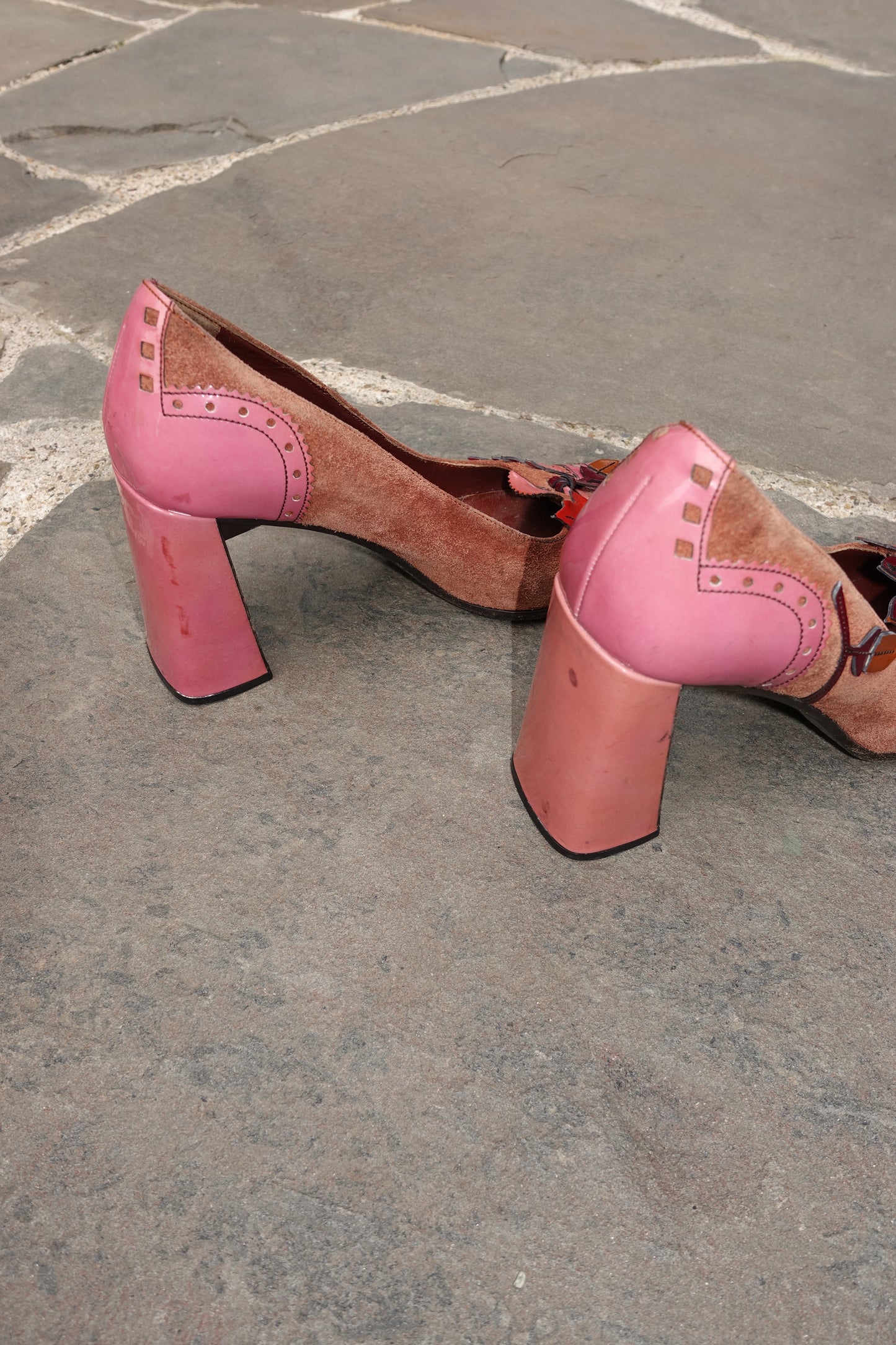 Prada F/W 1999 chunky square toe pumps