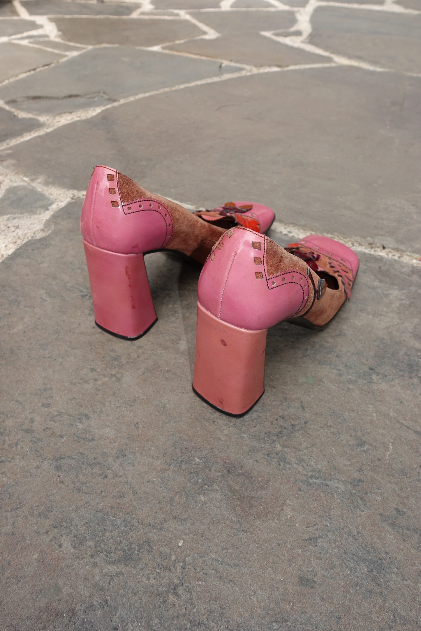 Prada F/W 1999 chunky square toe pumps