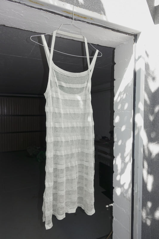 Sarah Pacini silver knit dress