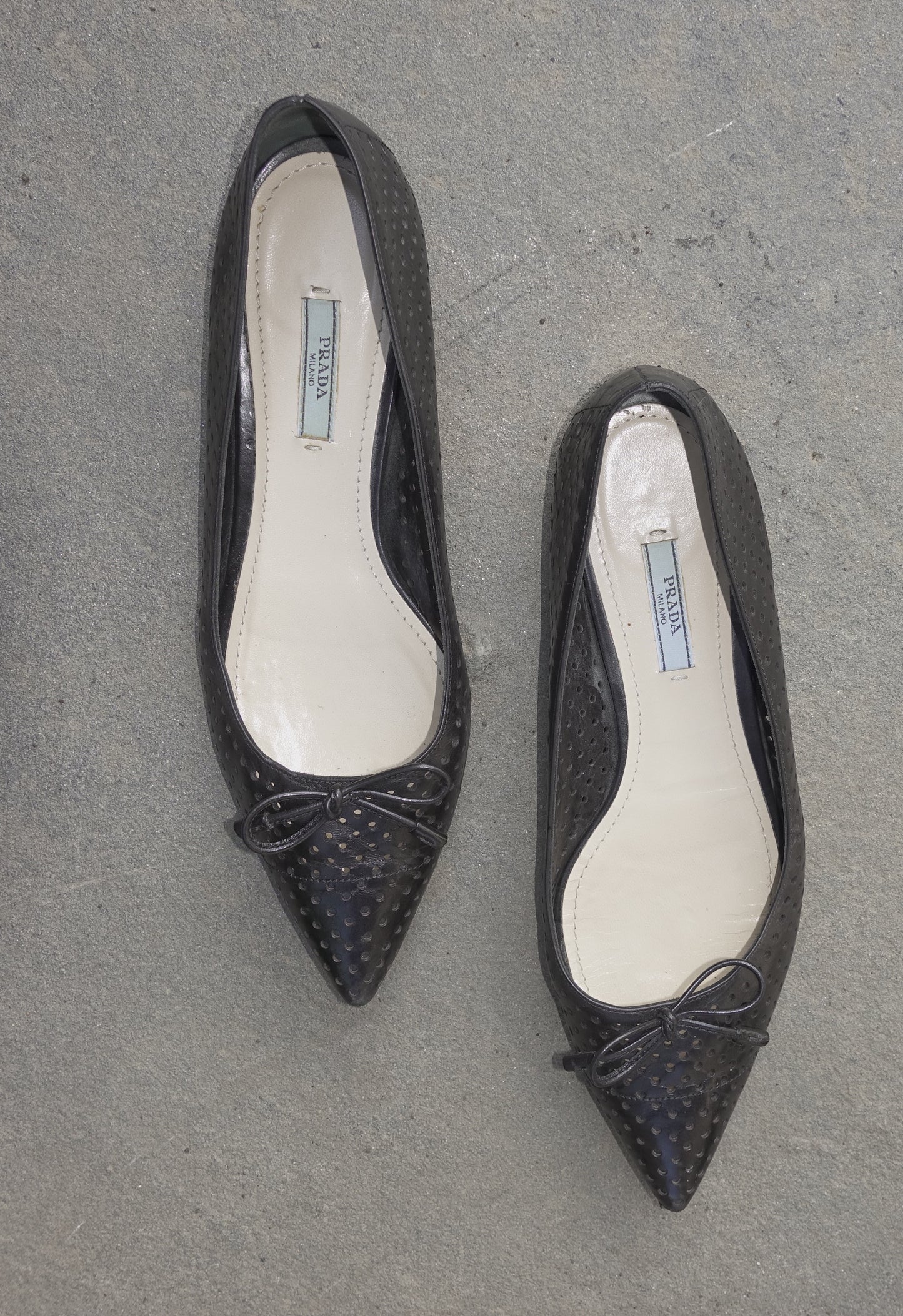 Prada pointed ballet flats
