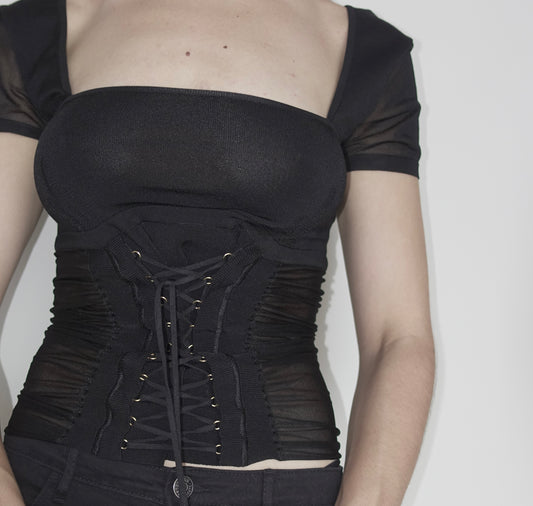 Dolce & Gabbana 2003 corset shirt