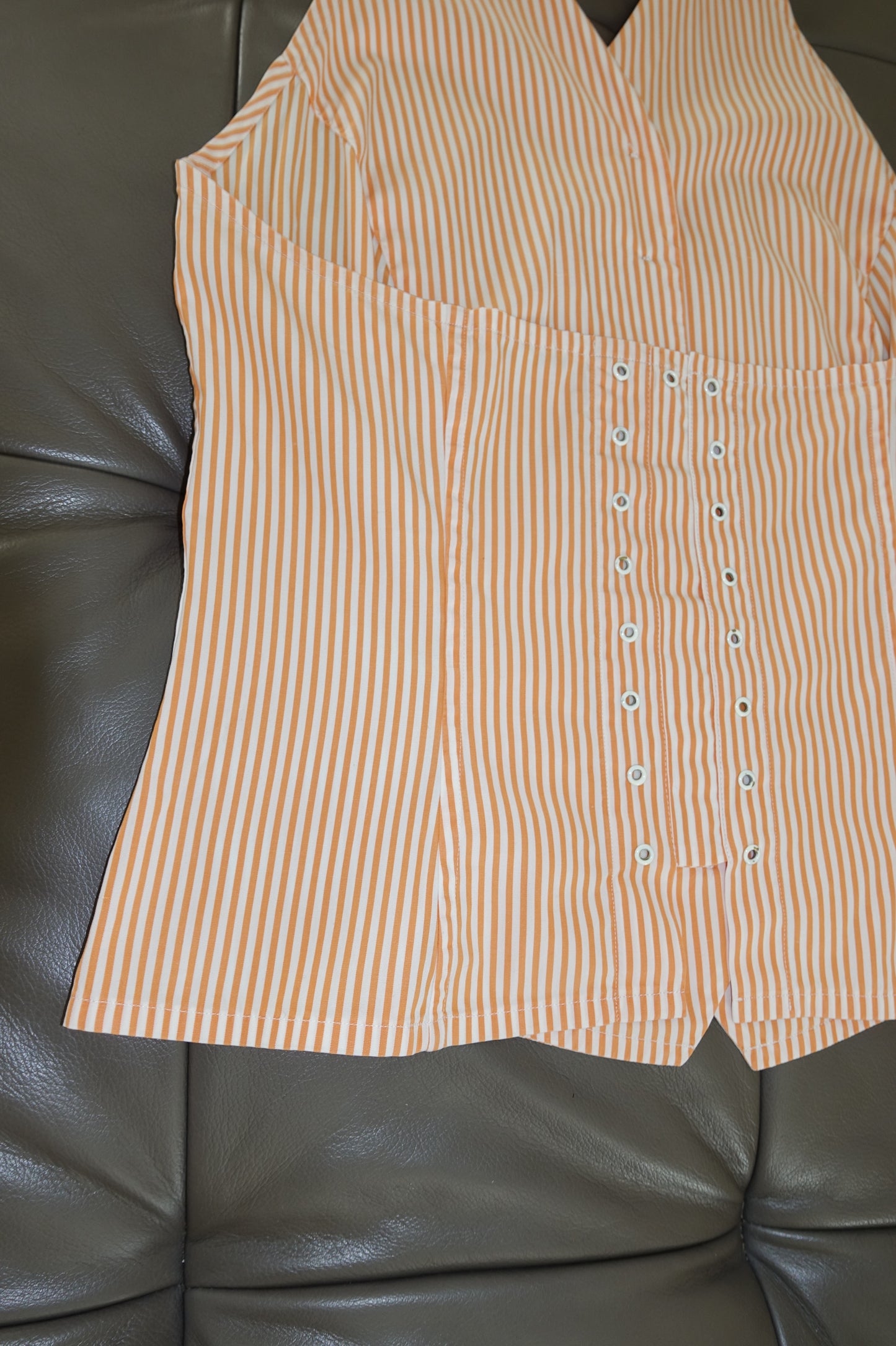 Jil Sander striped neckholder shirt