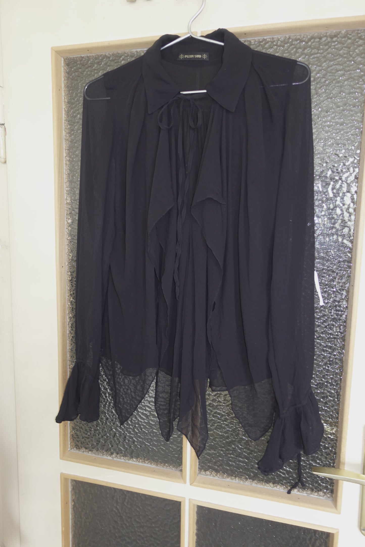 Plein Sud ruffled silk shirt