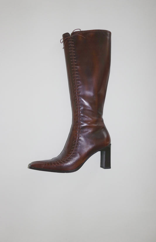 Italian Designer lace up boots
