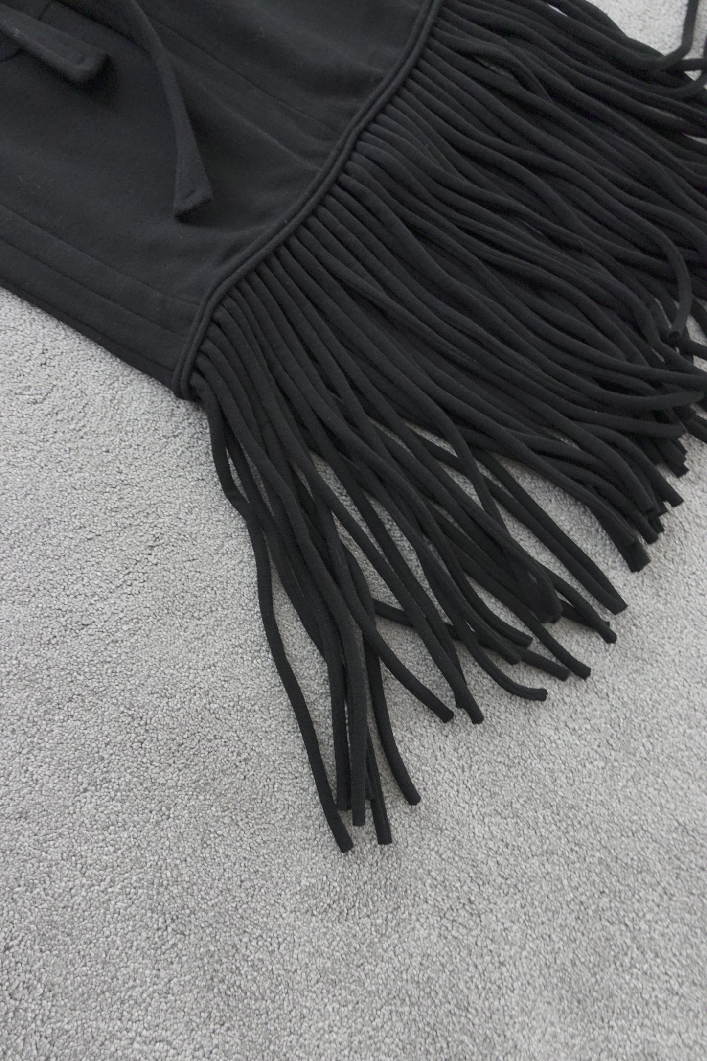 Sonia Rykiel fringe wool skirt