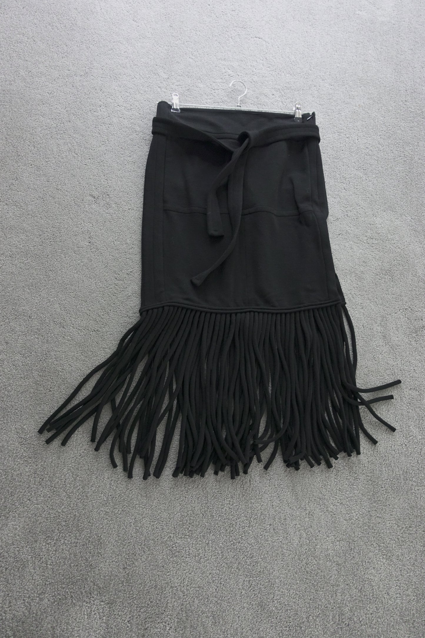 Sonia Rykiel fringe wool skirt