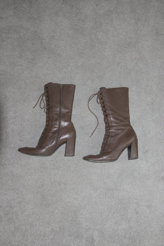 Miu Miu FW 2001 lace up boots