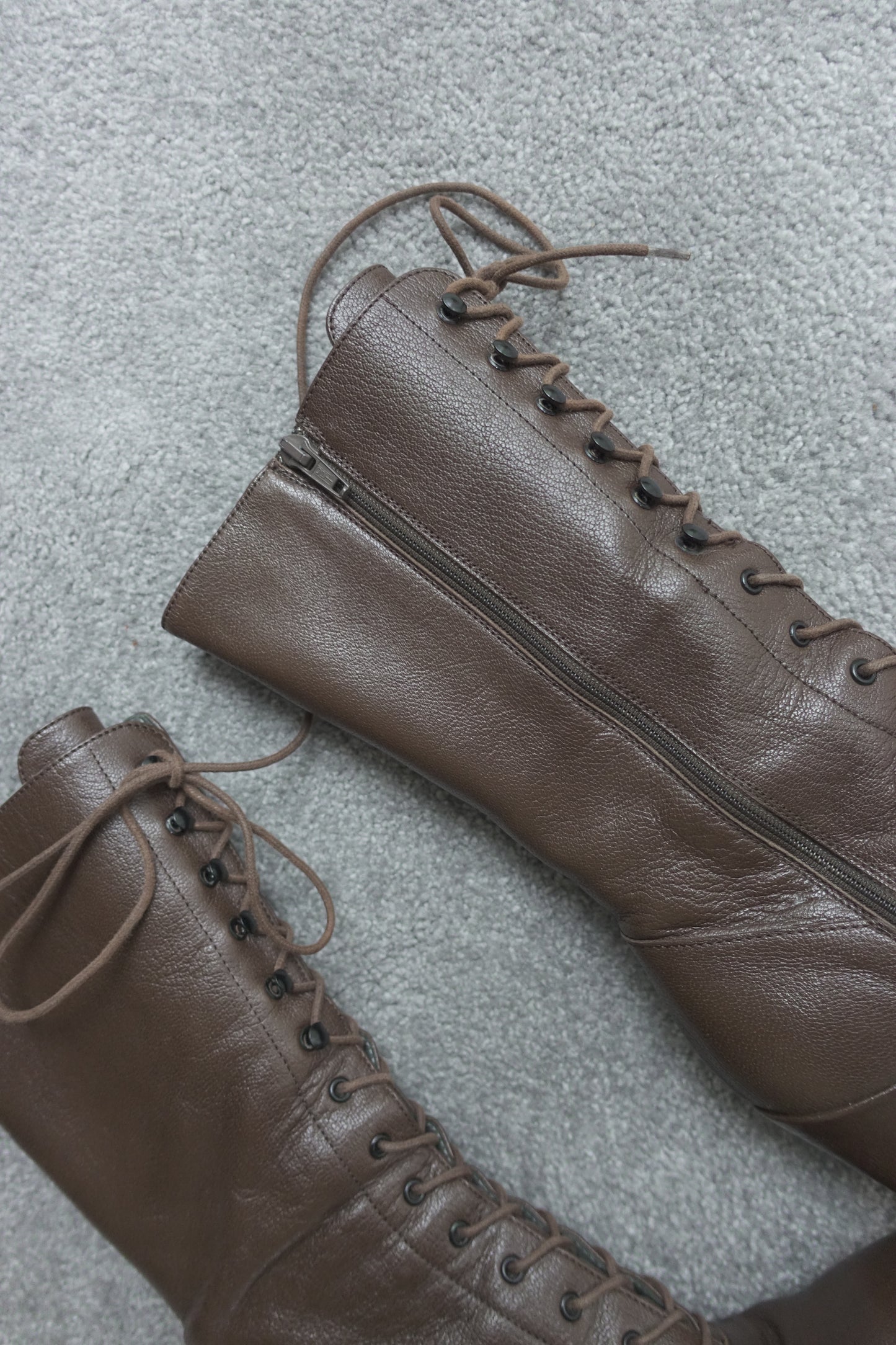 Miu Miu FW 2001 lace up boots