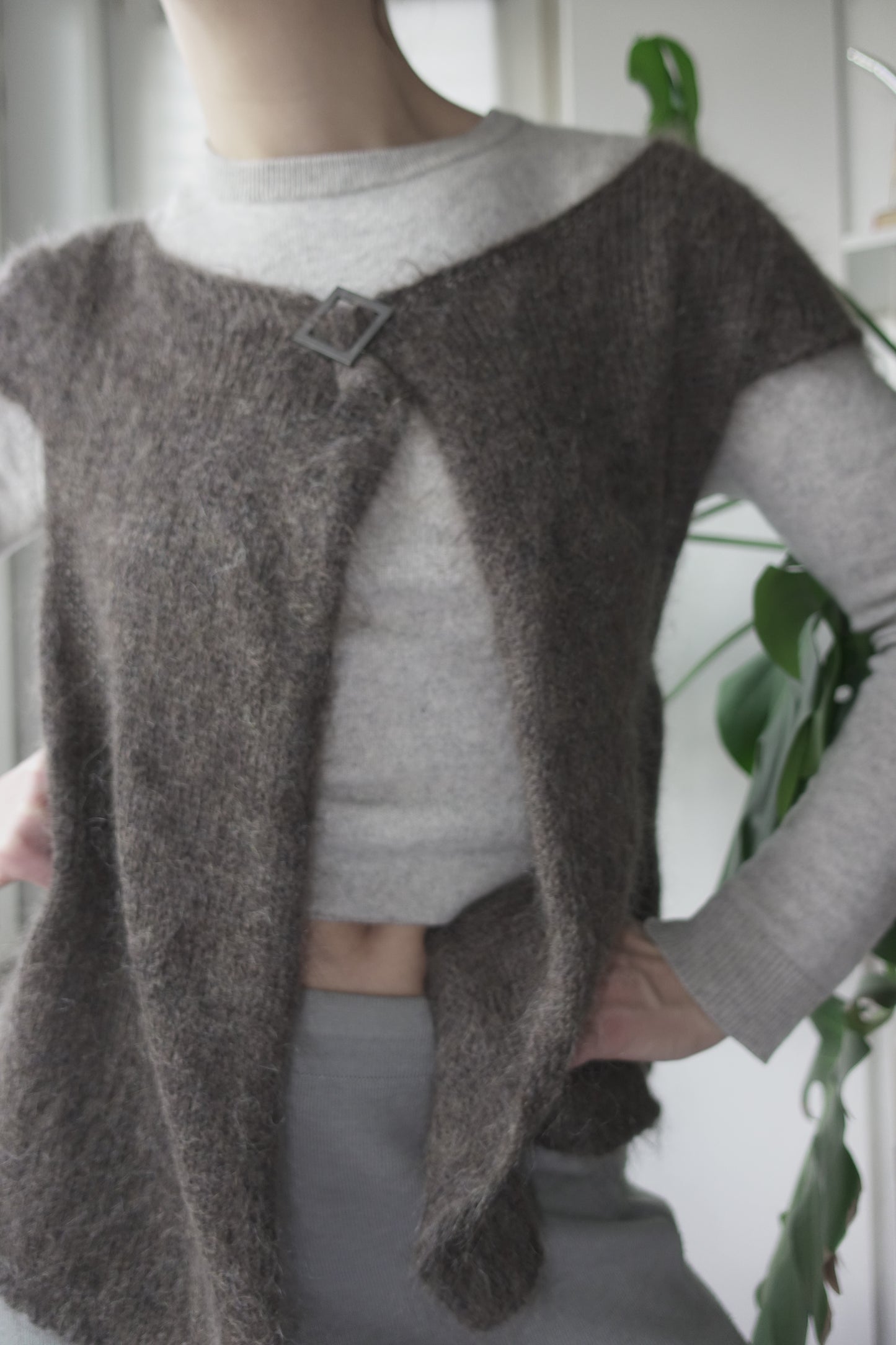 Sarah Pacini mohair knit jacket