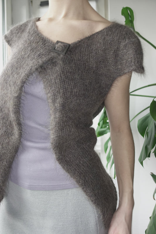 Sarah Pacini mohair knit jacket