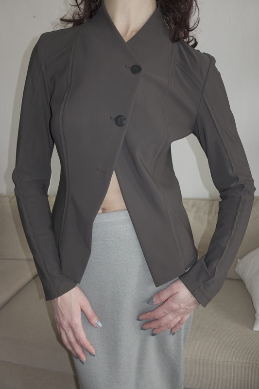 Sarah Pacini asymmetrical blazer