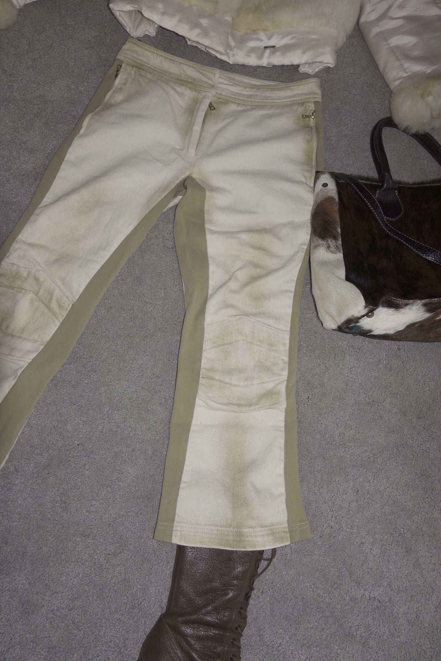 Prada Sport khaki washed jeans