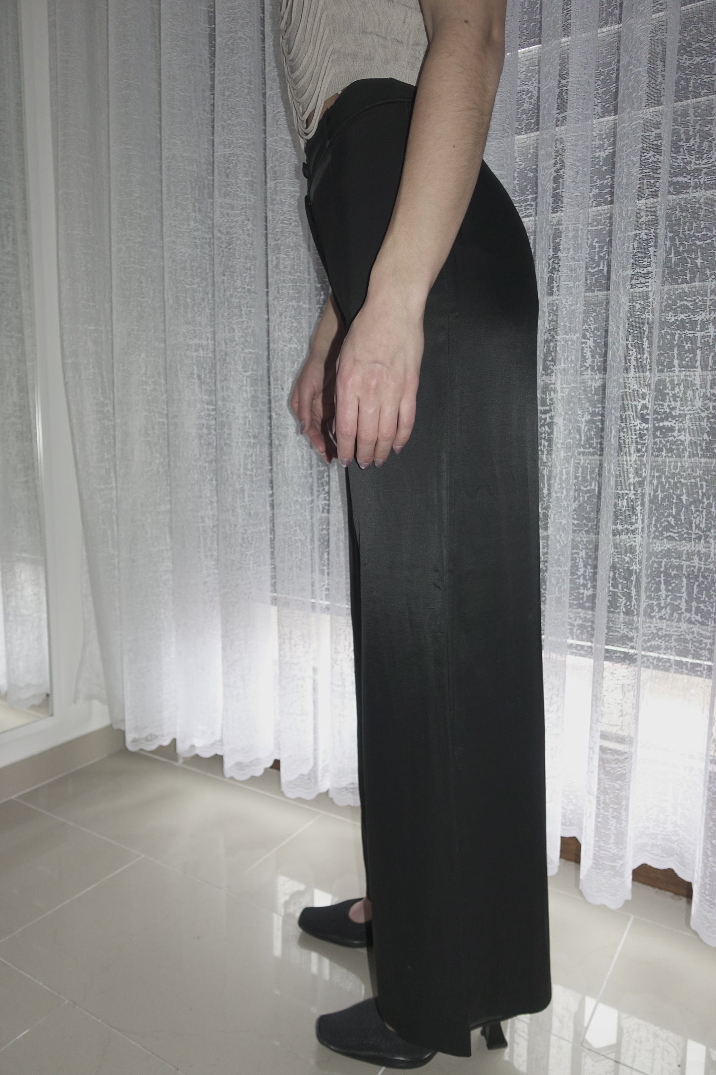 Plein Sud satin wide leg pants