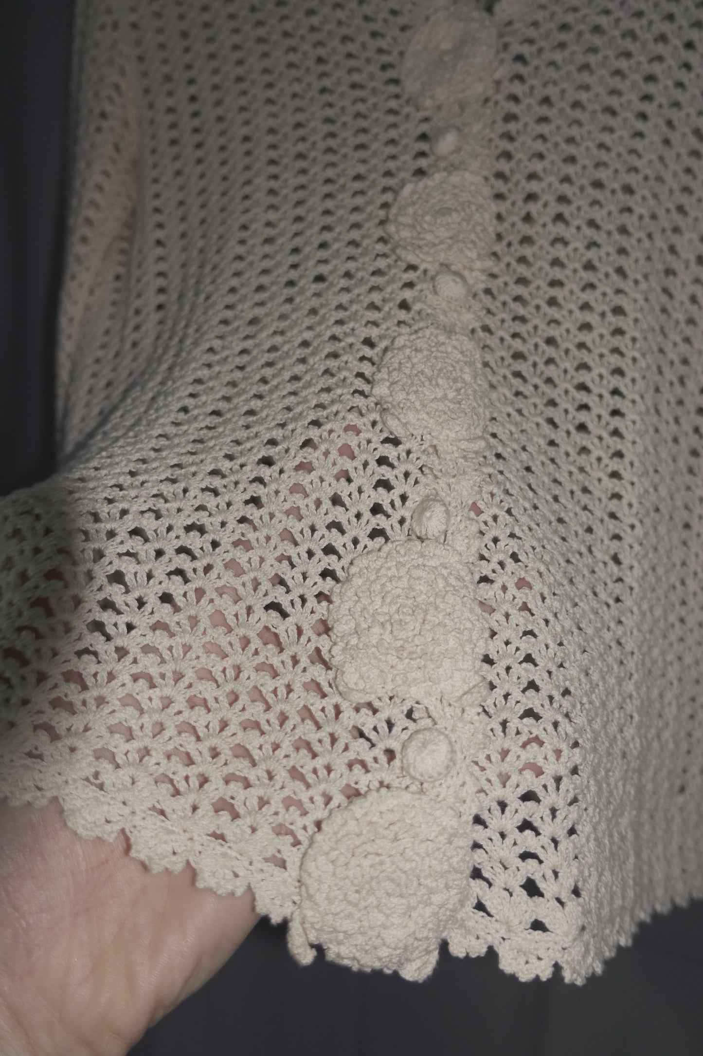 Kaneko Isao crochet cardigan