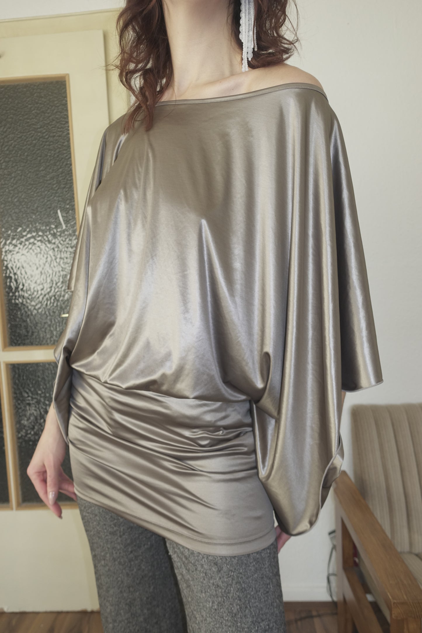 Stefanel batwing sleeve dress