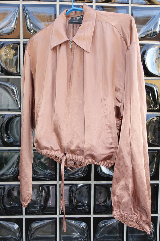 Jean Paul Gaultier silk bomber jacket