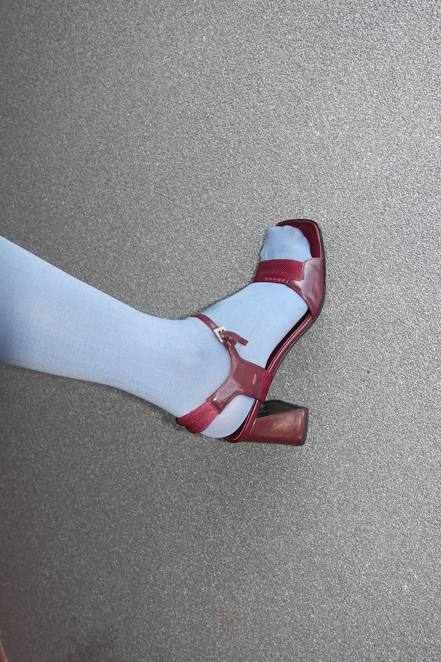 Prada SS 2000 square toe heels