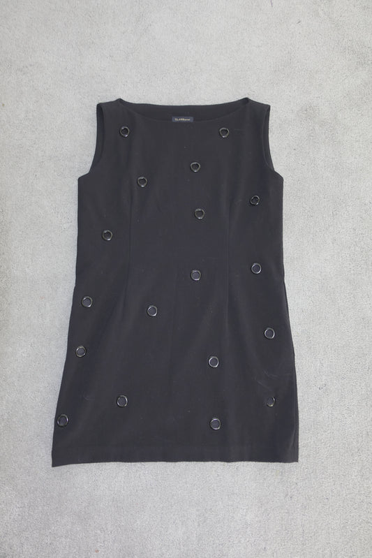 Roberto Cavalli Class eyelet mini dress