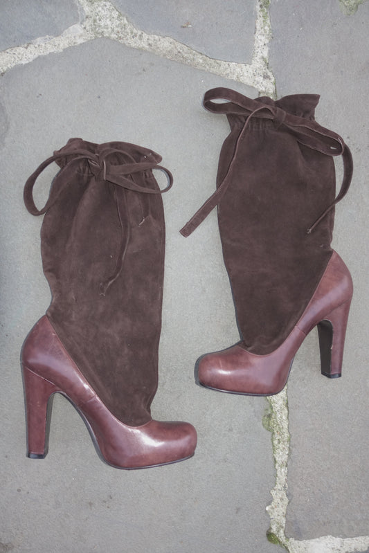 Marc Jacobs slouchy leather boots