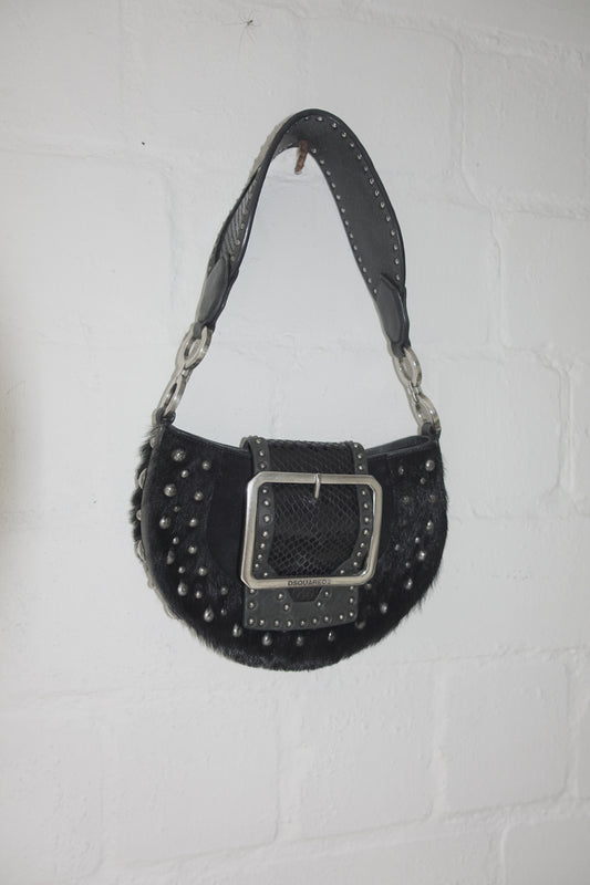 Dsquared2 F/W 2005 studded leather bag