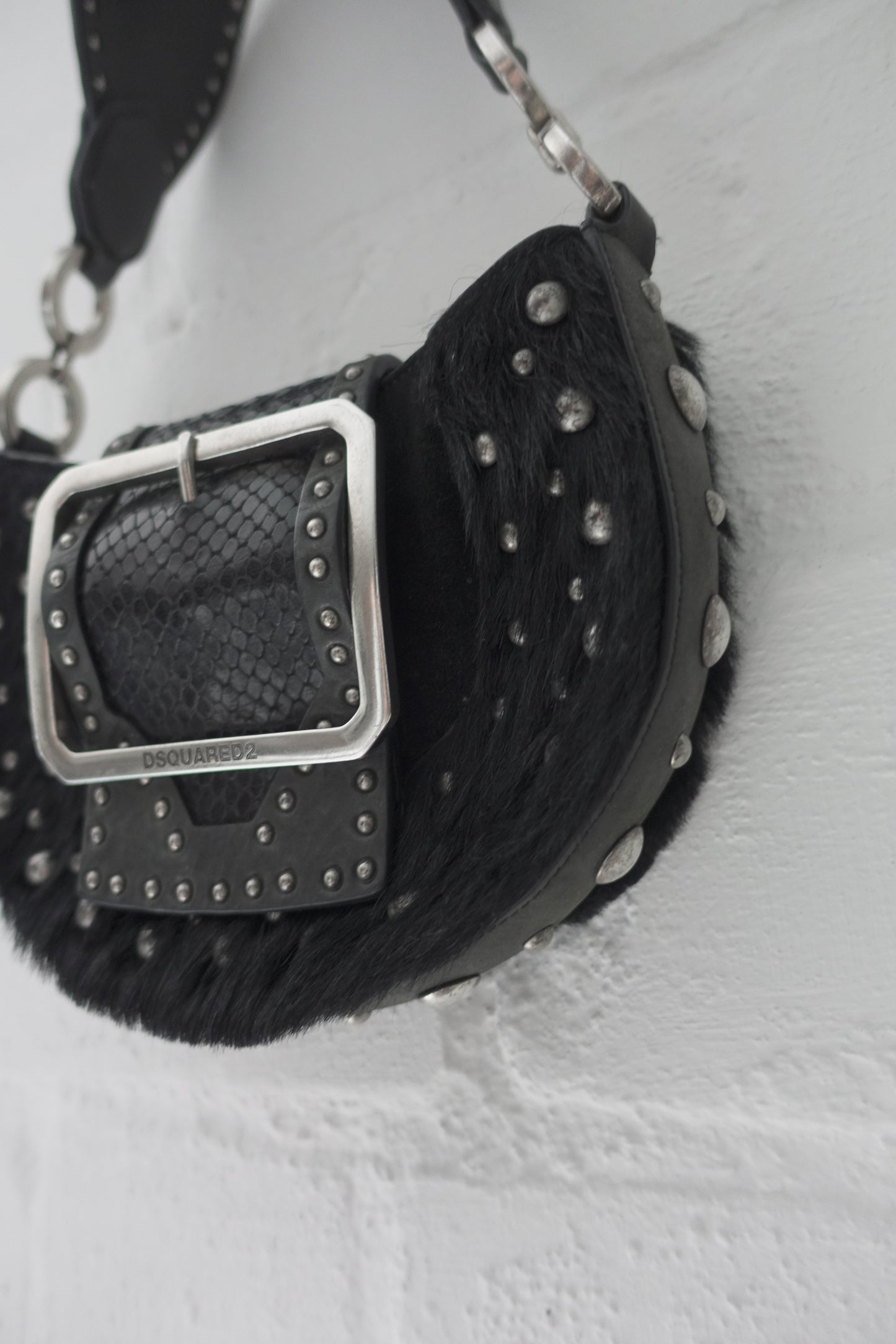 Dsquared2 F/W 2005 studded leather bag