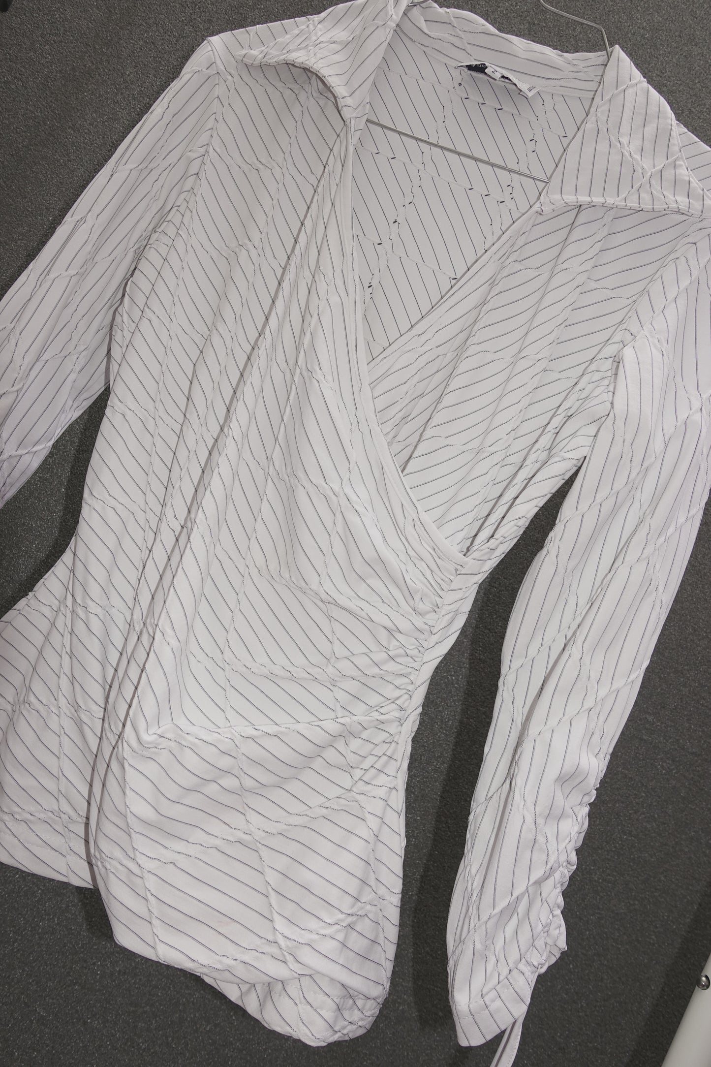 Anne Fontaine wrapped pinstripe shirt