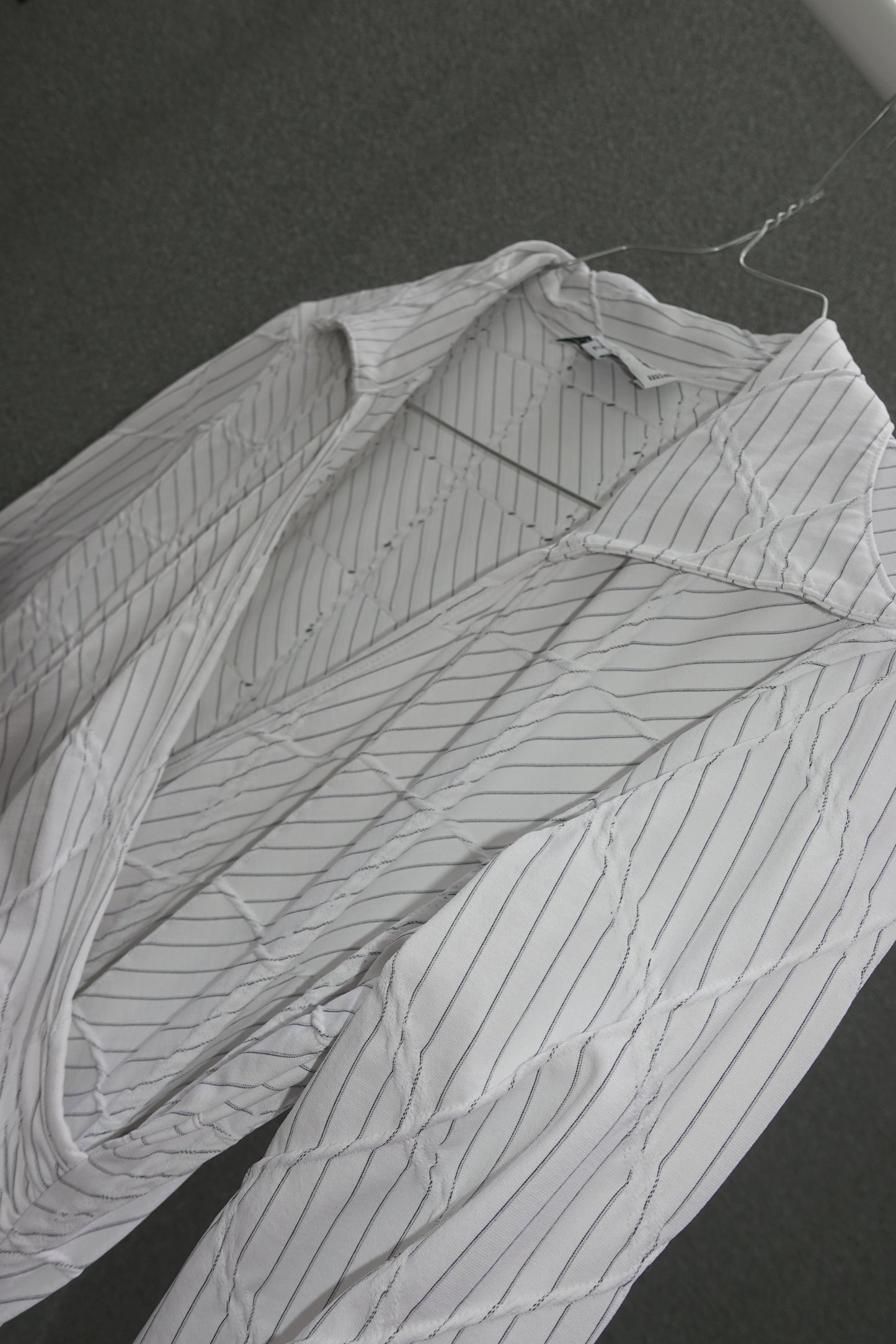 Anne Fontaine wrapped pinstripe shirt