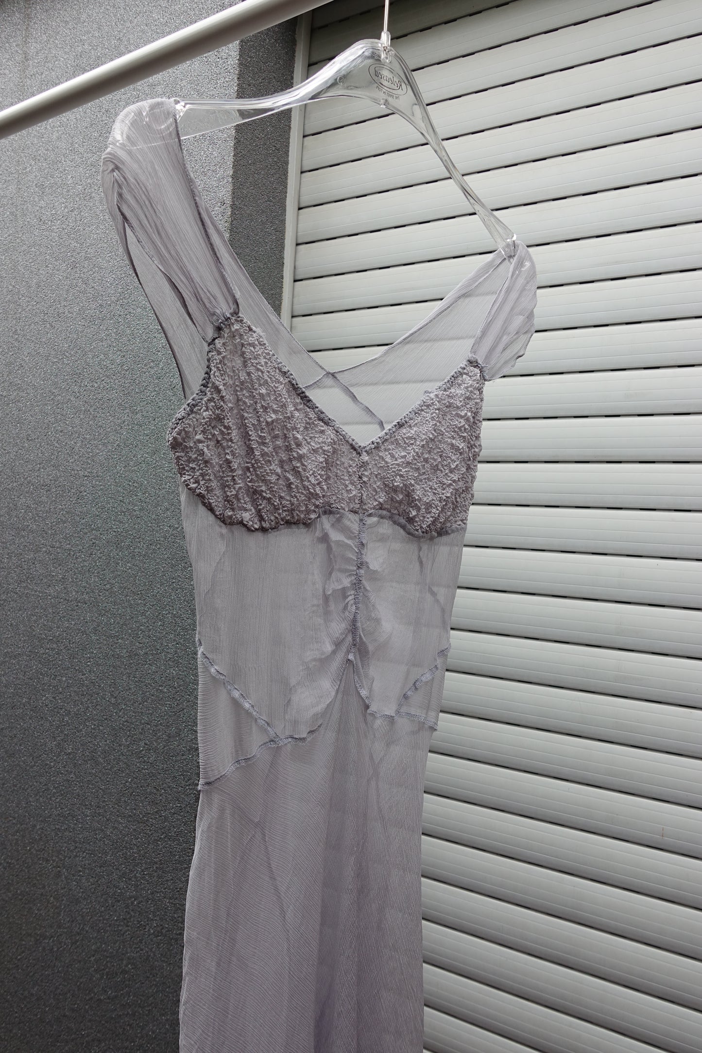 Lilac silk dress