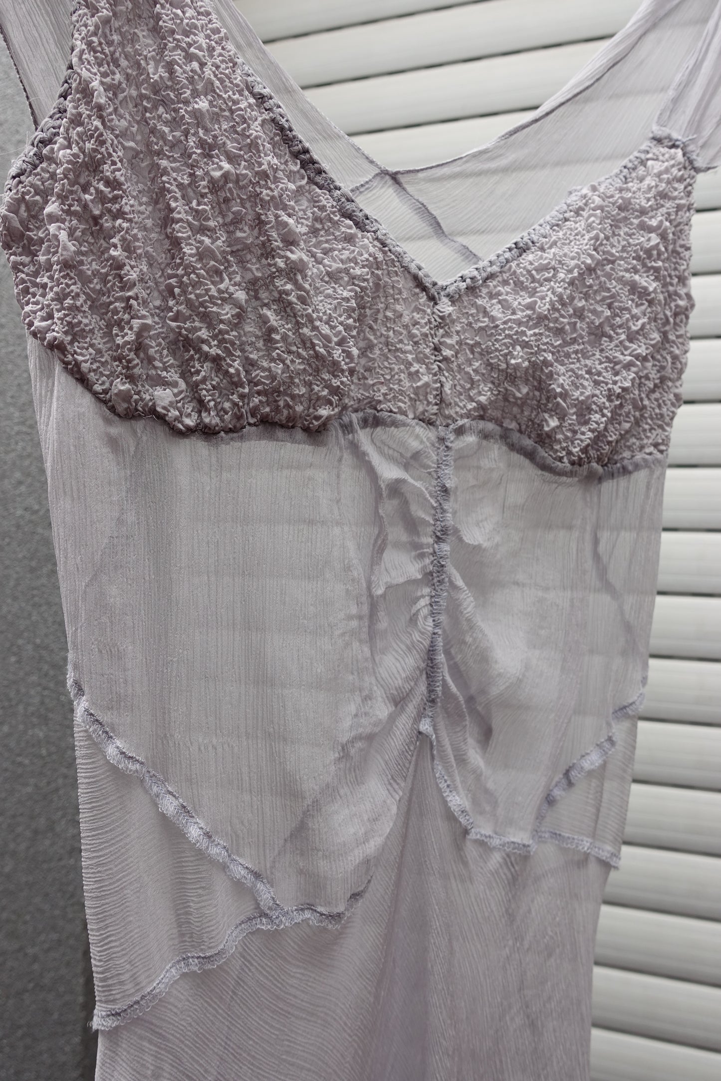 Lilac silk dress