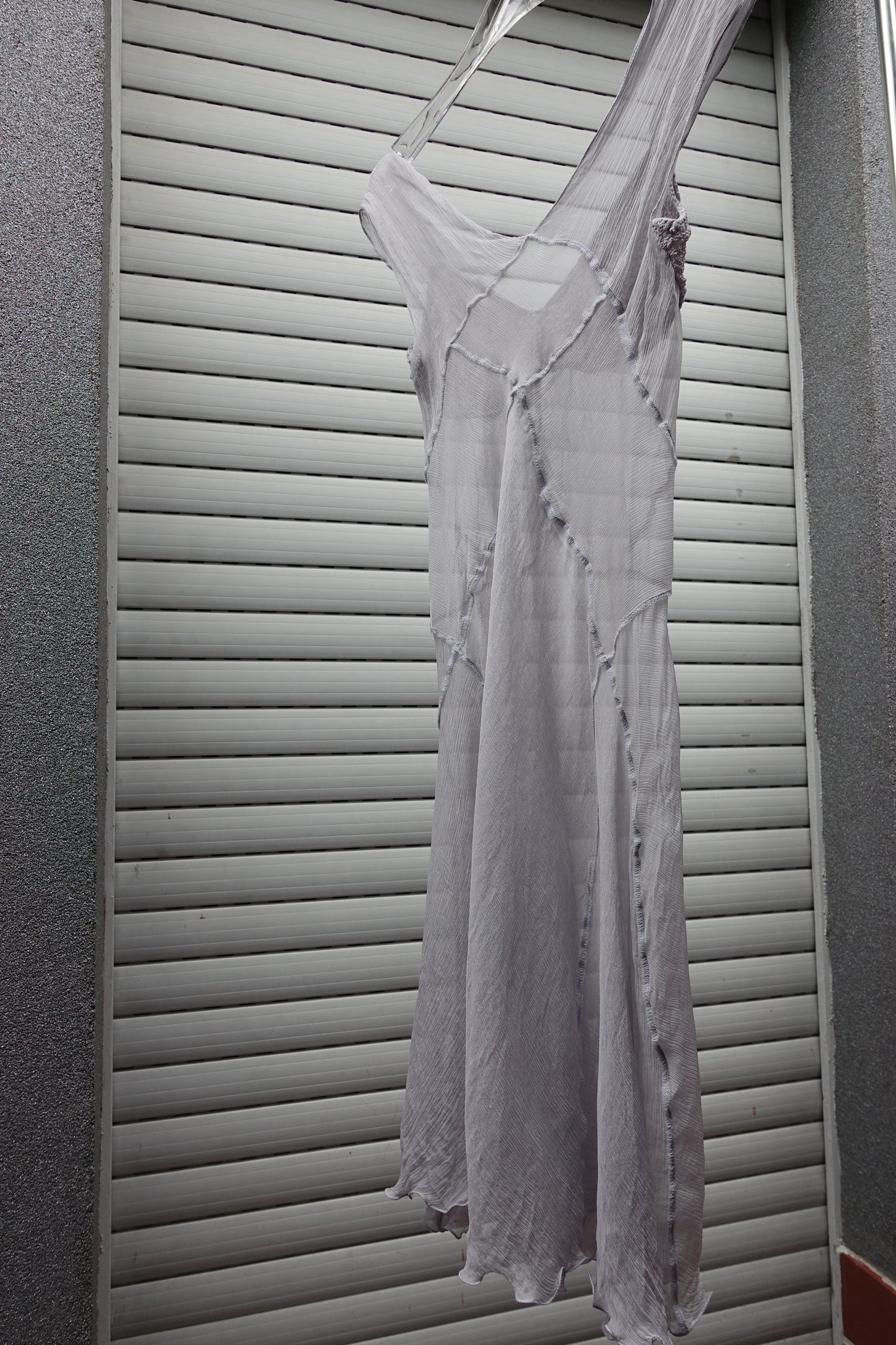 Lilac silk dress