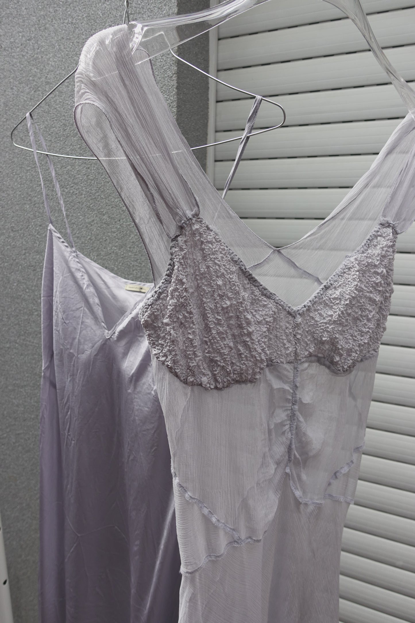 Lilac silk dress
