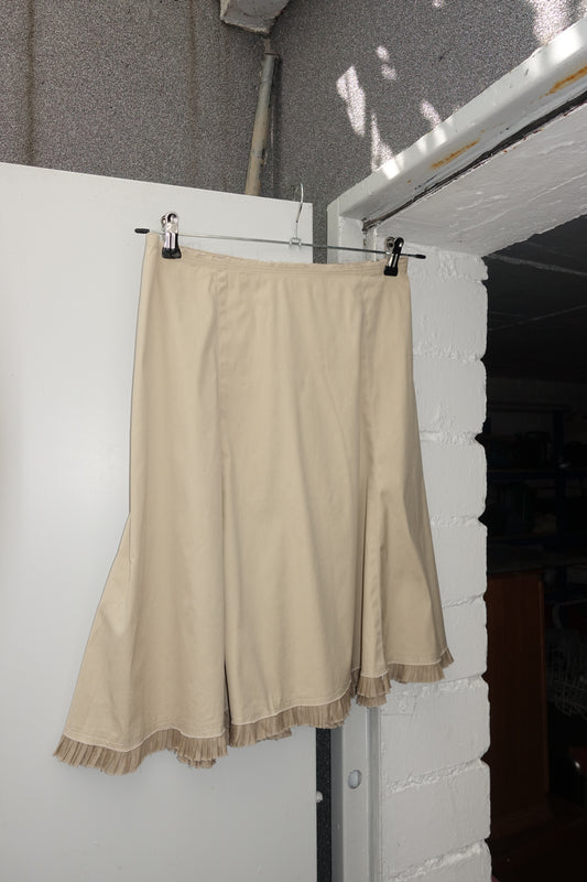 Prada midi skirt with ruched hem