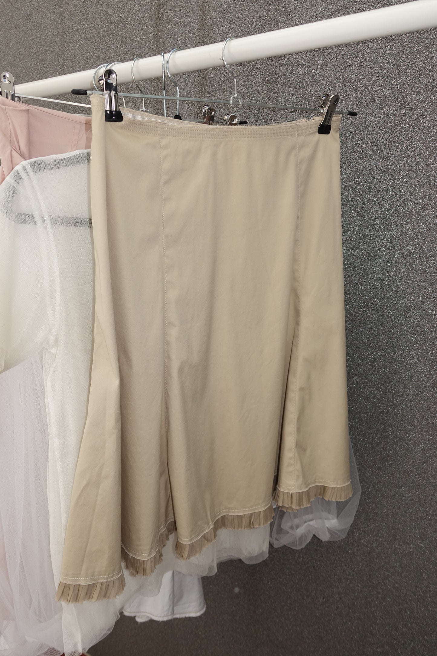 Prada midi skirt with ruched hem