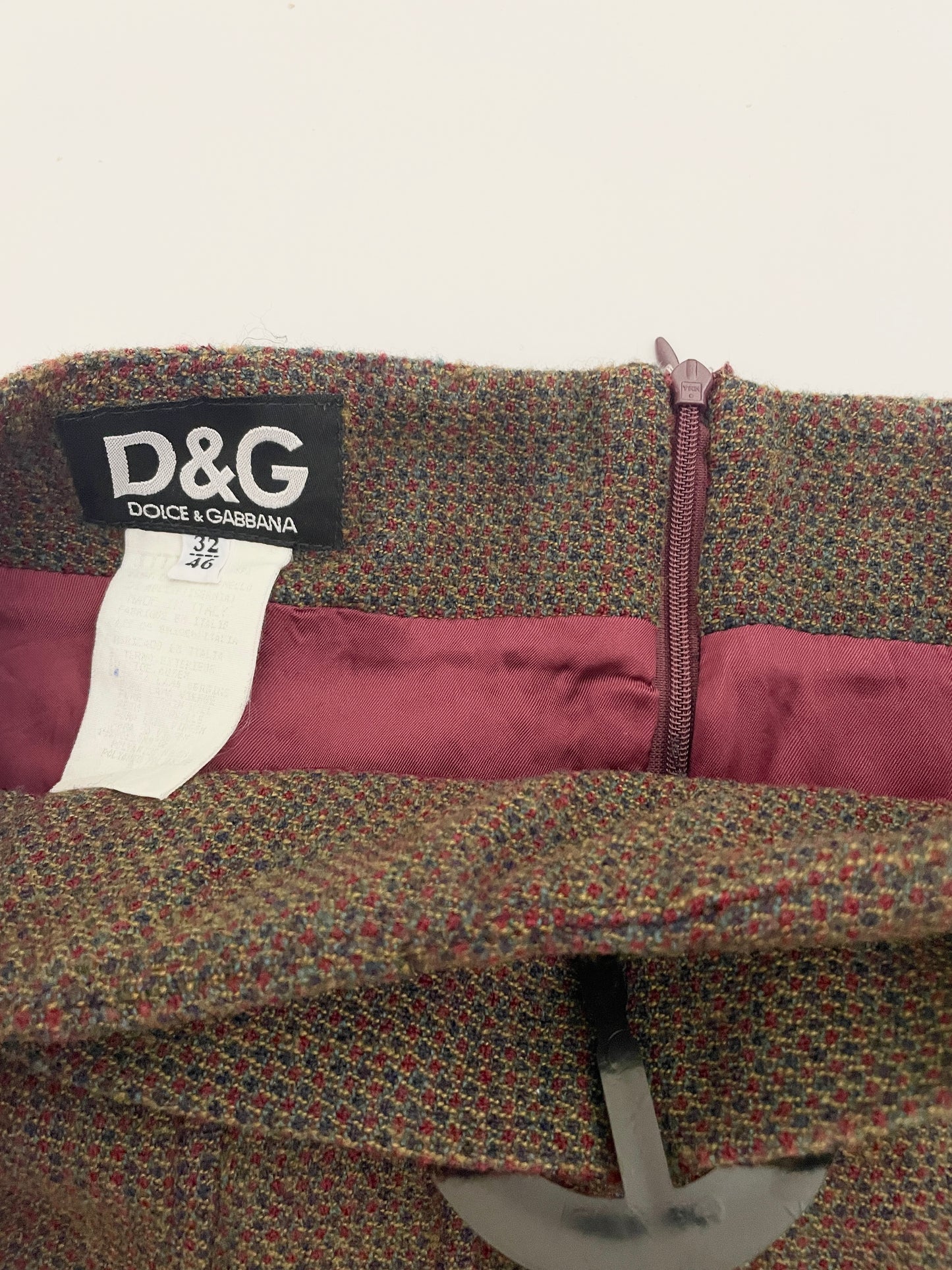 Dolce & Gabbana bouclé wool skirt