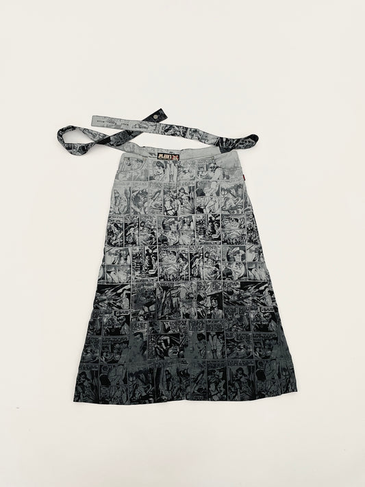 Jean Paul Gaultier F/W 1995 comic print skirt