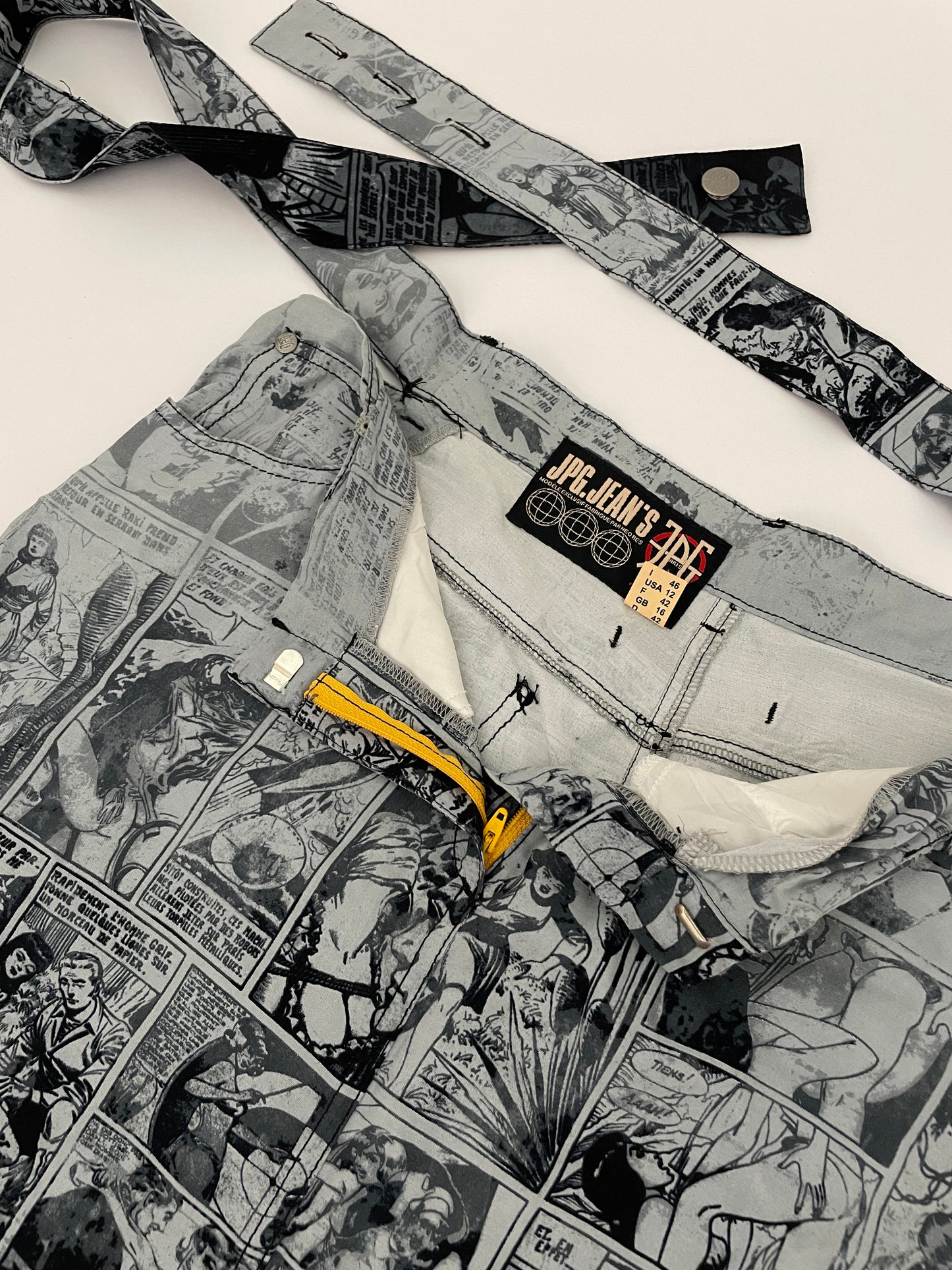 Jean Paul Gaultier F/W 1995 comic print skirt