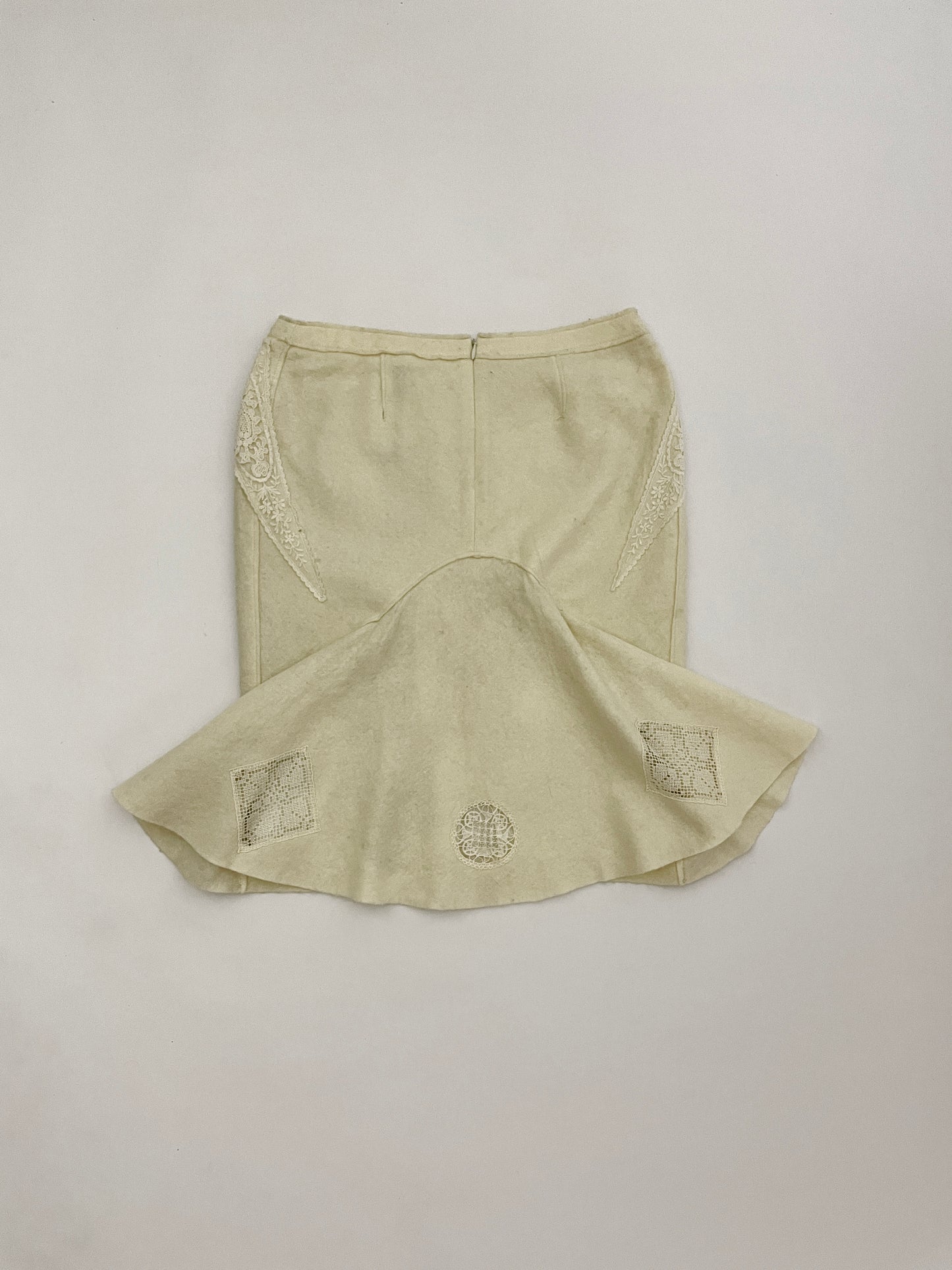 Gaetano Navarra wool and cashmere skirt
