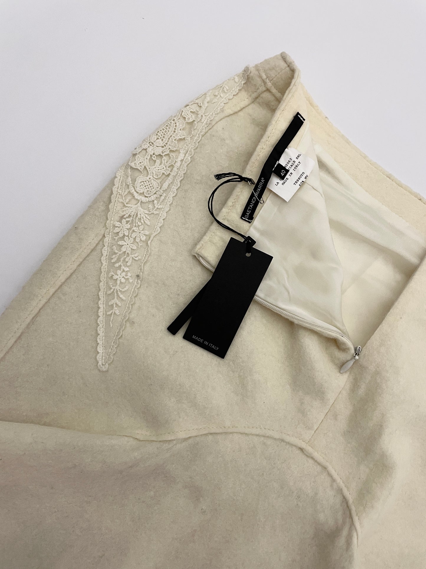 Gaetano Navarra wool and cashmere skirt