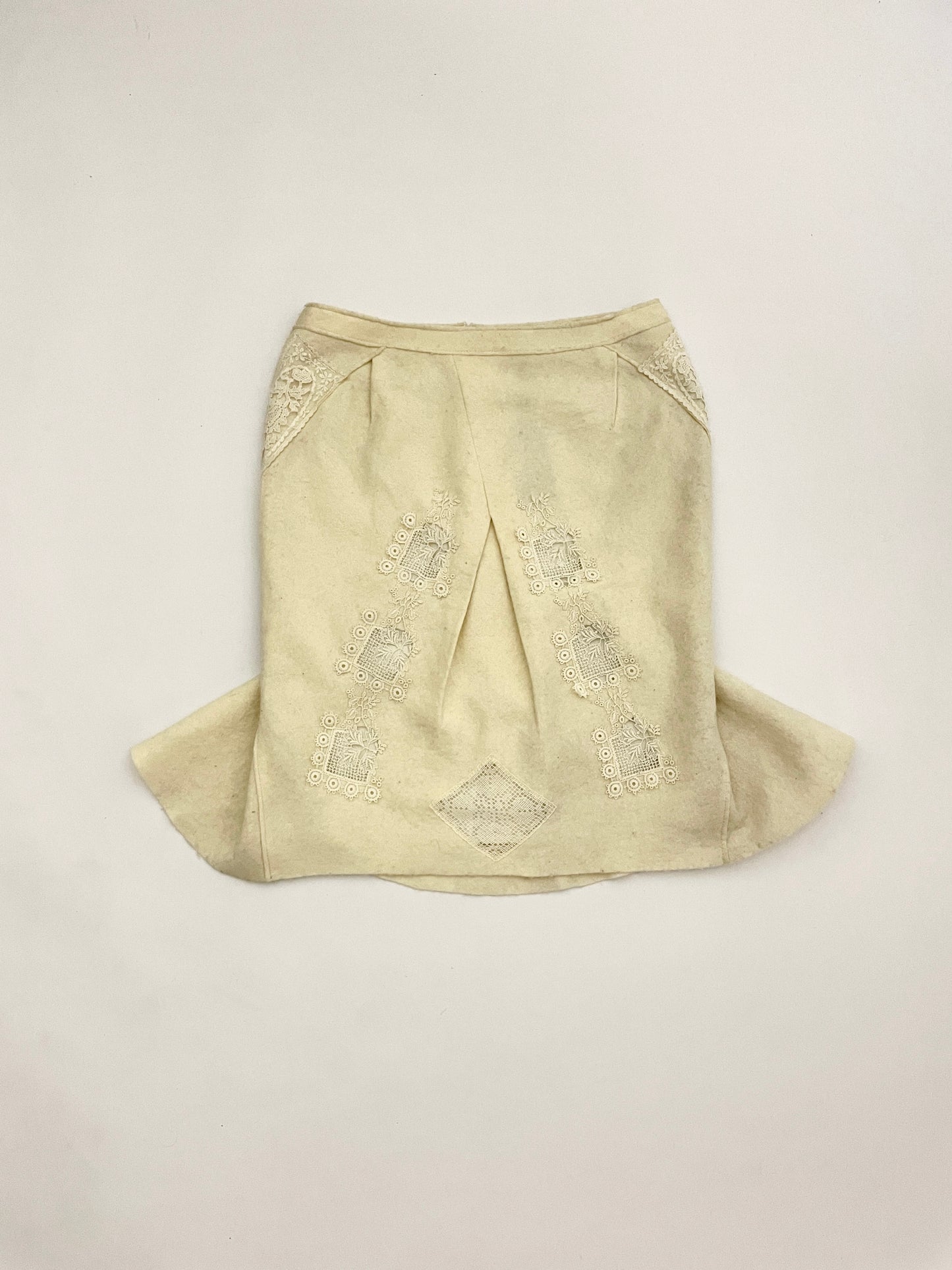 Gaetano Navarra wool and cashmere skirt