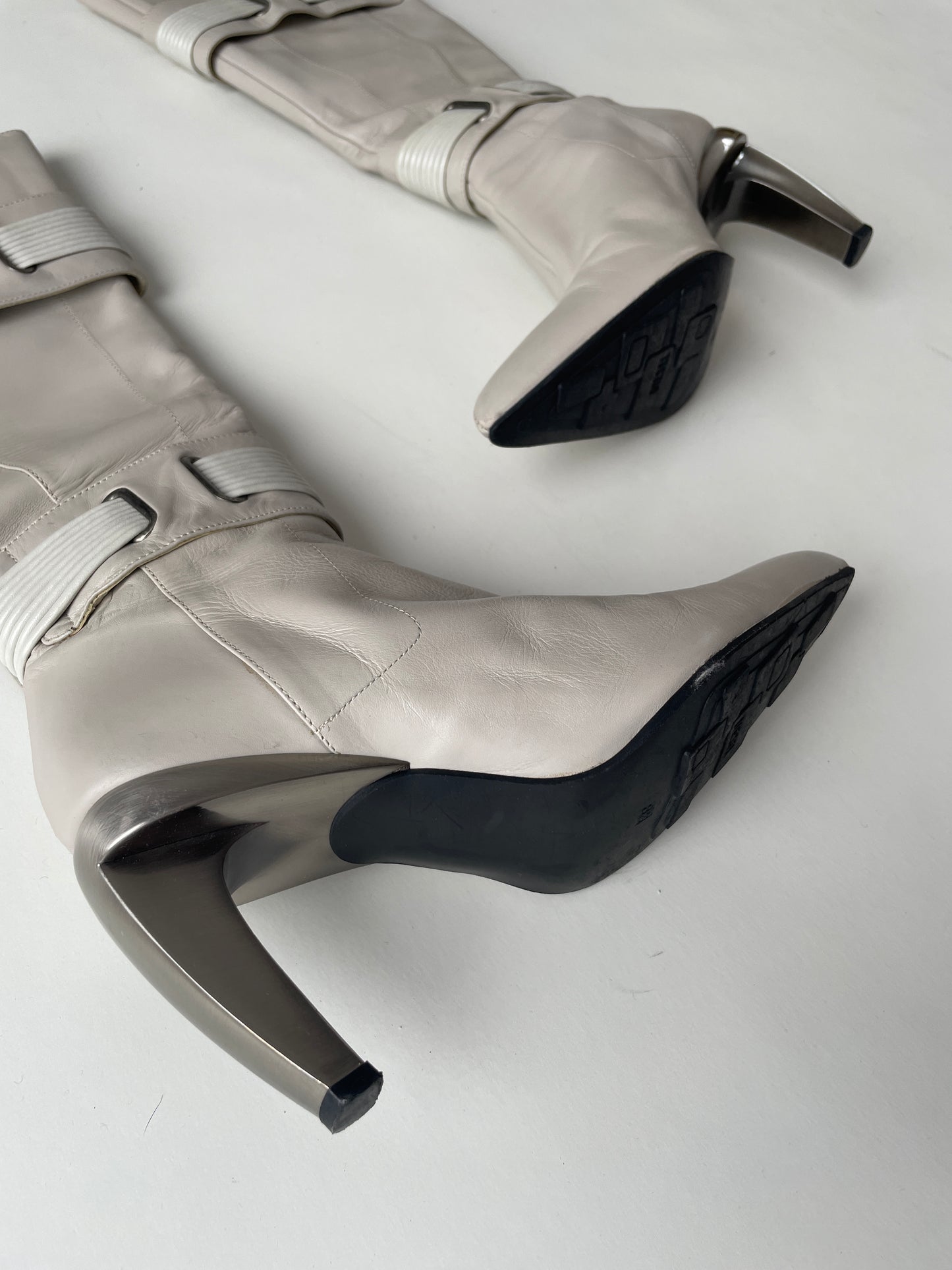 Diesel metal heel boots