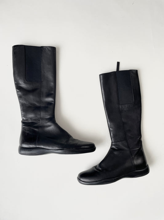 Prada 90s leather boots