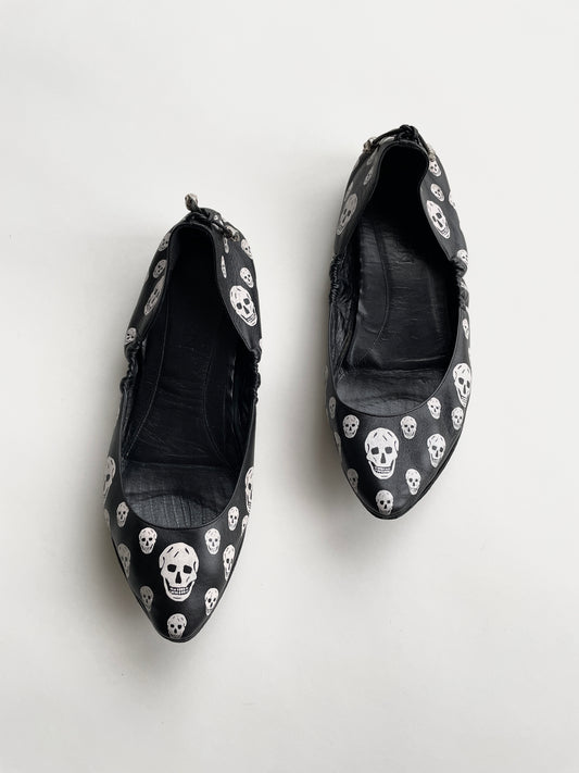 Alexander McQueen skull ballet flats