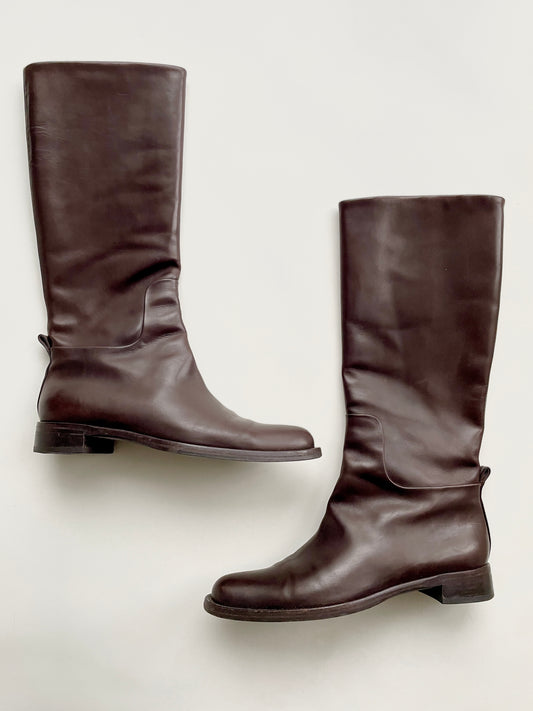 Jil Sander pointed leather boots