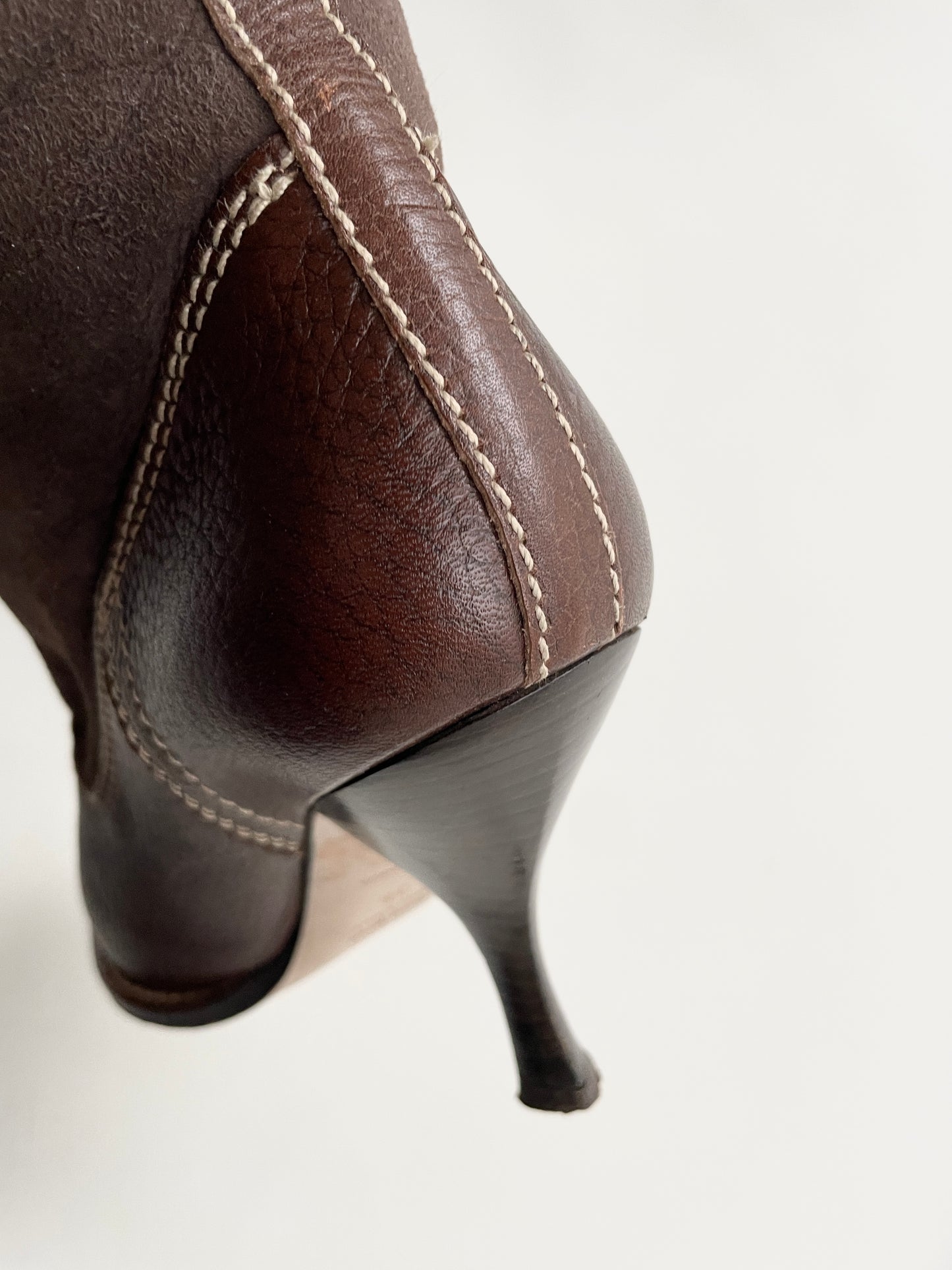 Miu Miu FW 2001 shearling ankle boots