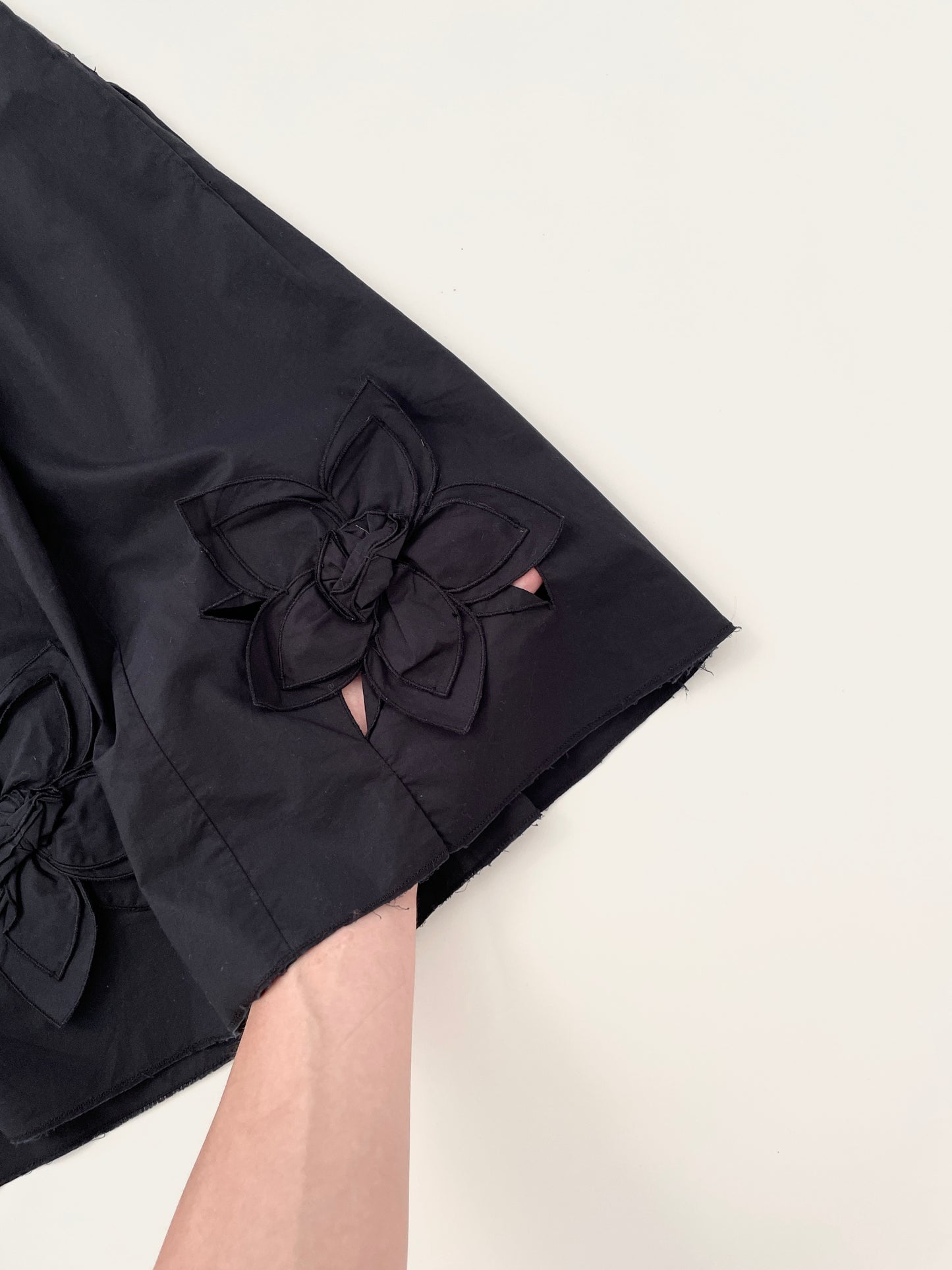 Prada S/S 1999 midi flower skirt