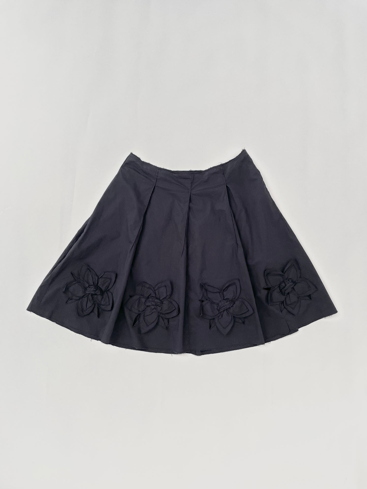 Prada S/S 1999 midi flower skirt