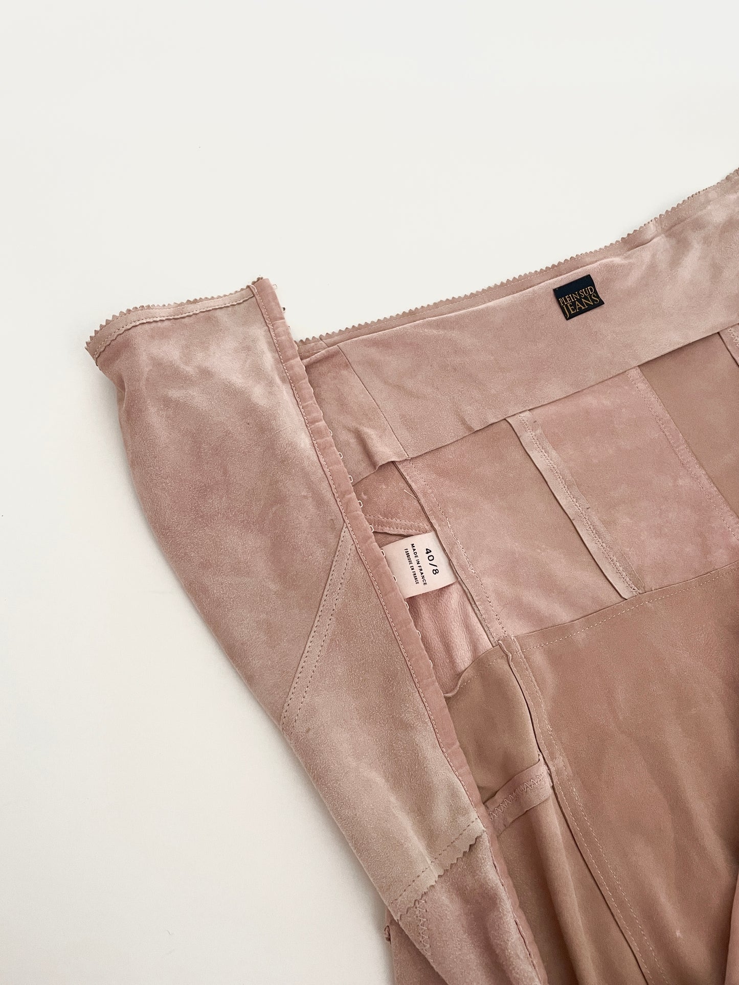 Plein Sud SS 2003 suede bustier dress